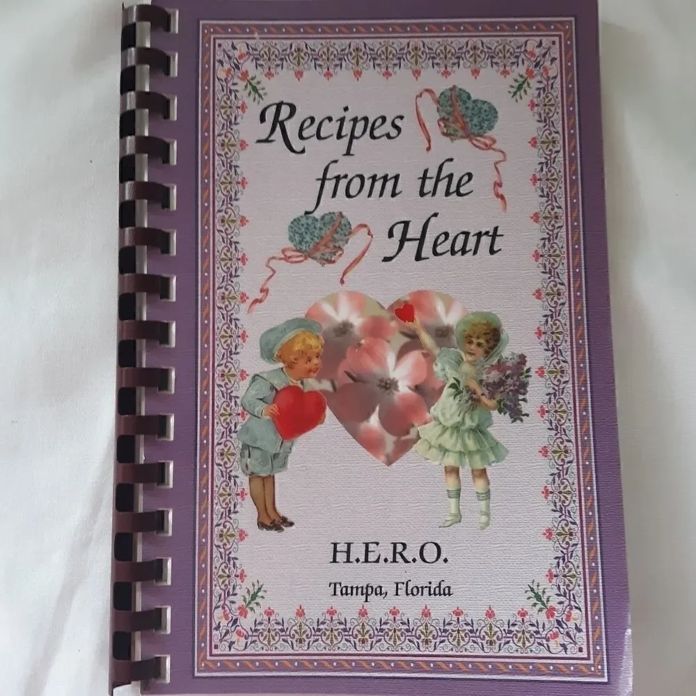 Vintage Cookbook Florida H.E.R.O. Foundation‎ Spiral Bound Tampa Florida 2003